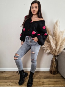 Raspberry Sweater Black