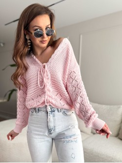 Mandy Sweater Pink met wol