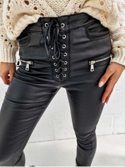 Miley Broek leatherlook