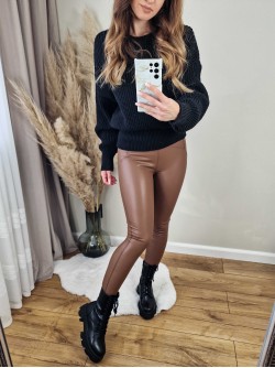 Madison legging leather look